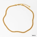 Conjunto de collares de tres capas de cuentas doradas con extensión ajustable y cierre de langosta - Collar (D812) / Dorado