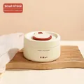470ml stainless steel vacuum bento box in creamy white with a red leak-proof valve - 470ML / Small Pure White