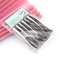 Pack of 6 black professional hair sectioning clips with crocodile design on pink background - 6 Pcs Set / Gray