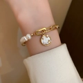 21# Gold Smile Face Perle Spleißen