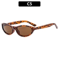 Vintage kleine Cat-Eye-Sonnenbrille mit Schildpatt-Rahmen und braunen Gläsern C5 - Schildpatt Rahmen Tee Gläser