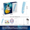 Bolígrafo de impresión 3D azul a baja temperatura para niños con filamento y accesorios - Juego de Pluma Recargable de Baja Temperatura / Azul claro