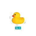 Classic yellow rubber duck toy size 8 for baby bath time, dimensions 5.5x4.5x5cm - No. 8 Yellow