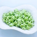 Vibrant green starfish ceramic beads with polka dots for DIY jewelry making - Green (13#)