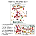 Maße und Layout der Cartoon-Weihnachtsmann-Kranz-Türaufkleber für Weihnachtsdekoration - MS454-YW (30*60cm)