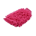 Thickened rose red chenille microfiber car wash mitt for dusting and polishing vehicles - 60g / Double Sided Chenille Rose Red