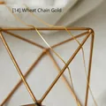 Delicate gold-plated wheat chain necklace in a minimalist polished metal finish - 50 cm / Wheat Chain (Gold)