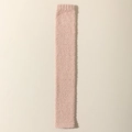 Scaldamuscoli rosa in pile corallo con morbida trama a maglia per autunno e inverno - Taglia unica / Caffè chiaro