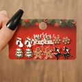 Christmas stud earrings set with gingerbread man, snowflake, and reindeer designs - E1246-1 (6 Pairs Christmas Set)