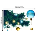 Guía de dimensiones del vinilo navideño de pared con medidas detalladas de 58x40 cm - 40*60CM Embalaje en Bolsa