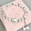 S185-white Kitty Bow Bracelet #sz399