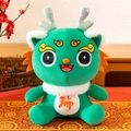 Peluche mascotte drago zodiacale cinese verde carino per regali di capodanno lunare - Dragone Auspicioso Verde / 20cm