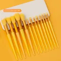 13-piece makeup brush set with bright yellow handles and soft synthetic bristles - 13pcs Brush Set / Goose Yellow