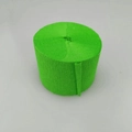 Bright green crepe paper roll for DIY party decorations and background paper streamers - Green