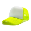 Fluorescent yellow and white trucker hat with foam front and breathable mesh back - One Size(56-58cm) / Upgraded Fluorescent Yellow