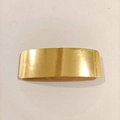 Minimalist gold metal rectangular hair clip with a smooth glossy finish for women - Bright Arc Clip