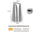 304 stainless steel piping tip model 127 for rose flower cake decoration - 127 (Rose Type)