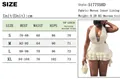 Mini abito da donna con scollo a V, schiena scoperta, allacciatura al collo e gonna ampia - Taglia S / Albicocca / Taglia Standard Occidentale