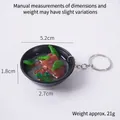 Porte-clés de soupe miso japonaise miniature avec bol de 5,2 cm et réplique de nourriture - Soupe de Bœuf - Porte-clés