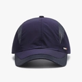 Navy blue breathable mesh baseball cap for outdoor sports with tricolor side detail - Navy Blue