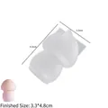 Dettaglio dello stampo in silicone a fungo con misure per candele e resina fai-da-te - Fungo N. 9
