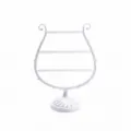 Witte 47 gaten harp sieraden display standaard voor oorbellen en ketting organizer - Wit