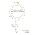Gold Y-shaped baroque pearl necklace with 10cm drop pendant and 12g lightweight design - Multi Irregular Pearl Y-Shape Tassel Necklace (N2312-4)