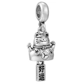 Silver Maneki Neko charm bead with good luck pendant for DIY bracelets and jewelry - Normal Specification / Lucky Fortune Cat (11)