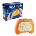 Orangefarbenes Quick Push Puzzle-Spiel mit Silikonknöpfen und Verkaufsverpackung - Orange