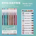 Morandi Nordic palette 9-color set of large capacity gel pens for smooth drawing - Nordic Style 9-Color Set