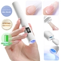 Witte draagbare UV-nagellamp met digitaal display en USB-C-poort voor snelle droging - Digitaal display lampje - Wit