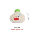 Funny sweating garlic plush toy for cats with catnip, measures nine by eight centimeters - Sweating Garlic