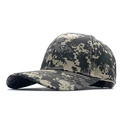 Gorra de béisbol de camuflaje digital unisex con estructura de 6 paneles para protección solar - L (58-60cm) / Camuflaje 4#