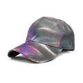 Women's tie-dye baseball cap with purple and pink star pattern, six-panel curved brim hat - M (56-58cm) / Purple Pink Abstract Tie-Dye Style (2#)