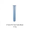 Blue 2x12cm PC test tube accessory for DIY geometric hydroponic silicone vase molds - 12cm PC Test Tube / Blue