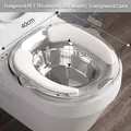 Transparentes Sitzbad mit weißem Kissen 40x39x13,5cm für Wöchnerinnen und Hämorrhoiden - Transparent (Mit Kissen)