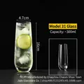 Tall 300ml glass for cocktails and mojitos with thick base and 16cm height - Style 31 Juice Glass