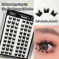 Self-adhesive Dreamy Elf individual lash cluster set with 10 rows for natural eye look - 10 Rows Butterfly Dream MJDM