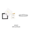 S925 sterling silver tennis bracelet with GRA certificate and elegant white gift box - 16.5CM-5.0mm / Silver + Drawer Box + GRA