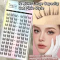Cat Elf style cluster eyelashes in various lengths from 10mm to 14mm for dense comic look - Natural Style MX06 (10-12mm)