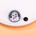 Spilla in smalto gatto infermiere con testo 'TAKE YOUR MEDS' per decorazione regalo medico - Gatto con Medicine