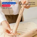 Small wooden rolling pin with cat pattern engraving, size 25x2.7cm for baking - Wooden Rolling Pin - Small