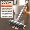 Spazzola a V bianco-grigia da 27cm con manico lungo 110cm per la pulizia delle fughe del bagno - Manico 110cm 2 Sezioni + Testina 27cm