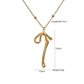 Collana con ciondolo a farfalla in acciaio inossidabile dorato e misure dettagliate - Collana con Pendente Arte Geometrica
