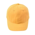 Gorra de béisbol minimalista de algodón amarillo brillante con visera corta para mujeres - Amarillo - Gorra de Béisbol de Ala Corta