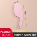 Pink mattress lifter tool for tucking sheets easily, 300x100mm ergonomic bed maker tool - 1 Piece / Pink