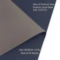 Two-tone waterproof navy blue and grey Ouya wrapping paper for flower bouquets - Navy Blue + Premium Grey