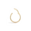 Minimalist S925 sterling silver hinged clicker ring in premium gold plated finish - Gold Single-9mm#1