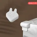 Protezione angolare per bambini in silicone a forma di coniglio bianco con adesivo - Coniglio Angolo Bianco