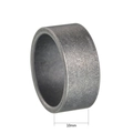 Retro viking rune titanium steel ring for men with 10mm wide dark grey matte finish - US 7 / 10mm Vintage Smooth Surface